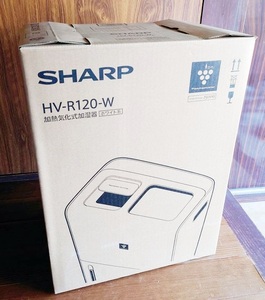 未使用 展示品 シャープ SHARP 加湿器 プラズマクラスター25000［ハイブリッド（加熱＋気化）式 /約7.0L］ ホワイト系 HV-R120-W 