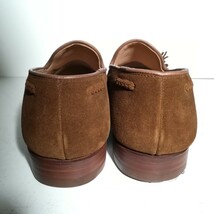 4091 【新品同様・試着程度】 ★クロケット&ジョーンズ Crockett&Jones★ 341 Guernsey3 スエード タッセルローファー 6 1/2E 25.0cm 茶_画像3