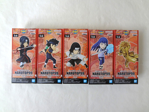 （未開封品/ポスター付）NARUTO ナルト NARUTOP99 ワールドコレクタブルフィギュアvol.3 全5種セット イタチ シスイ ネジ ヒナタ ミナト