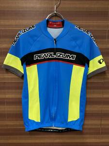 HJ058 パールイズミ PEARL IZUMI 半袖サイクルジャージ 青 M 汚れあり