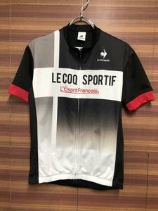 HK938 ルコックスポルティフ le coq sportif 半袖 サイクルジャージ 青 L ※ほつれ