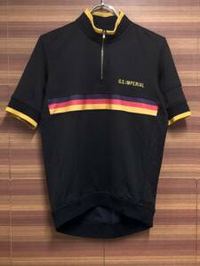 HN512 ラファ Rapha IMPERIAL WORKS CLUB JERSEY 半袖 黒 M ※袖口のほつれ