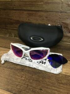 HN319 オークリー OAKLEY レーシングジャケット RACING JACKET サングラス アイウェア 白 PRIZMレンズ カスタムレンズ付属