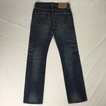 Levi's リーバイス 501 08501-00 08年 レギュラー ストレート デニム パンツ ジーンズ W28 L32 ボタンフライ ユーズド加工_画像2