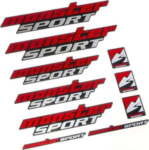 1)新品番 MONSTER SPORT MONSTER プレミアムステッカー 185×230mm 896118-0000M