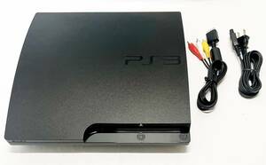 【①動作確認済み】SONY PlayStation3 CECH-3000A 160GB FW4.08 チャコールブラック PS3