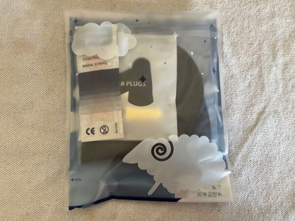 スリーピングアメニティ 耳栓、アイマスク、スリープベター鼻あてセット