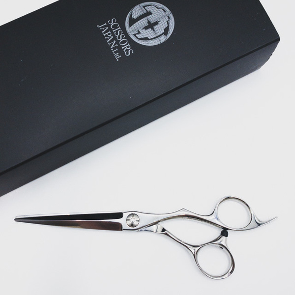 新品同様【シザーズジャパンSCISSORS JAPAN】NS800R 剣刃 LSBS加工 シザー オフセット 理容 美容ハサミ 美容師 理容師6インチ 中古 sc221