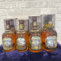 『酒H16』洋酒　Chivas Regal　シーバスリーガル 12年 4本セット 未開栓 箱付き 750ml/760ml/1000ml　箱付き　古酒　未開栓　現状品_画像1