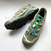 新品レア SALOMON サロモン XT-6 シューズ グリーン 27.5㎝ メンズ スニーカー XT6 トレイルランニング 日本未入荷 希少サイズ 送料無料_画像7