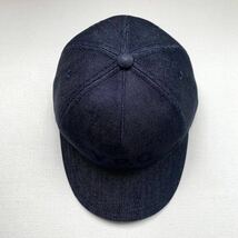 新品 A.P.C. アーペーセー VPC ロゴ デニム キャップ 58 メンズ ユニセックス APC インディゴ Casquette Eden Vpc INDIGO 2023AW 送料無料_画像4