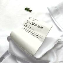 XL 新品 2023AW コムデギャルソンシャツ LACOSTE ラコステ コラボ 斜行 非対称 ねじれ Tシャツ 白 ホワイト 希少サイズ_画像7