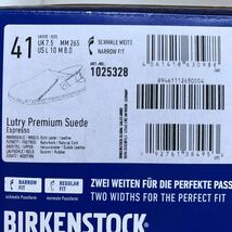 新品 BIRKENSTOCK ビルケンシュトック ルトリー Lutry Premium Suede スエード レザー サンダル シューズ 41 定2.4万 26.5㎝ 濃茶 送料無料_画像9