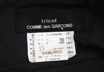 トリココムデギャルソンtricot COMME des GARCONS ウールナイロンケープ 黒M位 【レディース】_画像10
