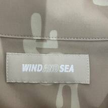 【WIND AND SEA】ウィンダンシー★半袖シャツ メンズ ストリート ボタン 襟 ロゴ サイズM WDS-SH-10 01_画像5