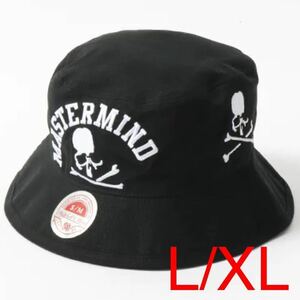L/XL Mitchell&Ness × MASTERMIND WORLD BUCKET MMJ マスターマインド ミシェル ネス コラボ バケット ハット 帽子