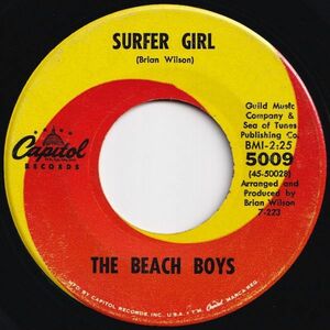 Beach Boys Surfer Girl / Little Deuce Coupe Capitol US 5009 205274 ROCK POP ロック ポップ レコード 7インチ 45