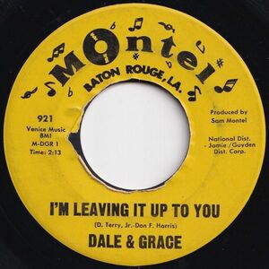 Dale & Grace I'm Leaving It Up To You / That's What I Like About You Montel US 921 205302 R&B R&R レコード 7インチ 45