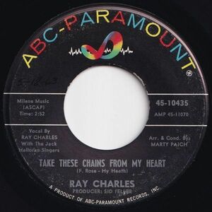 Ray Charles Take These Chains From My Heart / No Letter Today ABC-Paramount US 45-10435 205324 ソウル レコード 7インチ 45