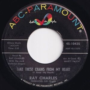 Ray Charles Take These Chains From My Heart / No Letter Today ABC-Paramount US 45-10435 205324 ソウル レコード 7インチ 45