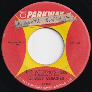 Chubby Checker Lovely, Lovely (Loverly, Loverly) / The Weekend's Here Parkway US P-936 205342 R&B R&R レコード 7インチ 45の画像2