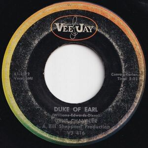 Gene Chandler Duke Of Earl / Kissin' In The Kitchen Vee Jay US VJ 416 205349 R&B R&R レコード 7インチ 45