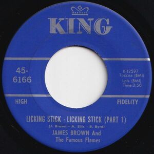 James Brown Licking Stick - Licking Stick King US 45-6166 205376 SOUL FUNK ソウル ファンク レコード 7インチ 45