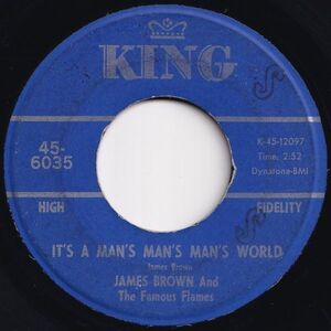 James Brown It's A Man's Man's Man's World / Is It Yes Or Is It No? King US 45-6035 205582 SOUL ソウル レコード 7インチ 45