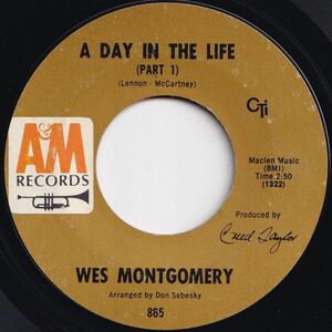 Wes Montgomery A Day In The Life (Part 1) / (Part 2) A&M US 865 205656 JAZZ ジャズ レコード 7インチ 45