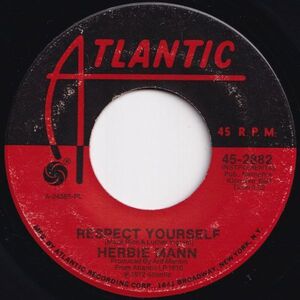 Herbie Mann Respect Yourself / Mississippi Gambler Atlantic US 45-2882 205654 JAZZ ジャズ レコード 7インチ 45