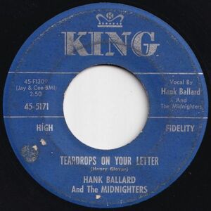 Hank Ballard And The Midnighters Teardrops On Your Letter / The Twist King US 45-5171 205667 R&B R&R レコード 7インチ 45