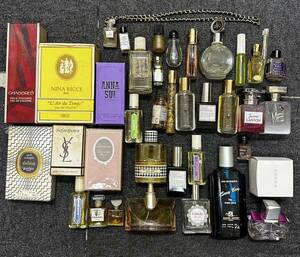 【DK 21700a】１円～ 香水 まとめ Yves Saint Laurent Dior CHANEL BVLGARI NINA RICCI ANNA SUI フレグランス 詳細不明 中古 現状品