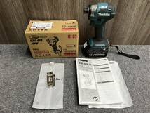 【DK-21563YB】makita マキタ 充電式インパクトドライバ TD173DZ 18V 4スピード 電動工具 DIY用品 箱・取説・バッテリー有 動作品 中古_画像1