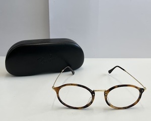 【JBI 3797】 RAY-BAN レイバン RB 2547-VF 5494 53□21 145 メガネ 眼鏡 度入り テンプル浮き有り ケース付属 保管品 中古 現状品