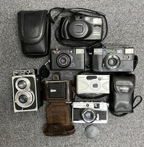 【JBI 3985a】 1円〜 カメラ 双眼鏡 まとめ PENTAX KONICA OLYMPUS FUJICA SUPER ZENITH 他 長期保管品 一部破損有 中古 ジャンク 現状品 _画像2