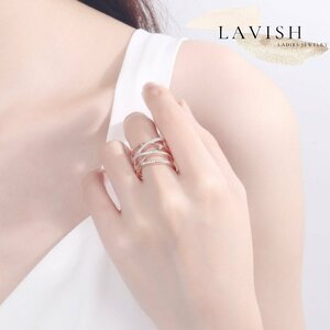  ring accessory ring lady's free size ring wide frame ring E-06 silver 925