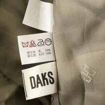 DAKS LONDON ダックス レディース チェック柄ノーカラージャケット 日本製 美品 size 13AR_画像10