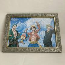 アニメ ONE PIECE ワンピース オリジナル額縁 完成済パズル 日焼け色褪せあり プラスチック製 アイアンフェイク_画像1