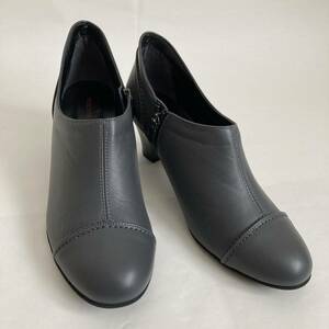G-QUEST SELECSION Wedge подошва женский ботиночки 24.0cm серый каблук высота 6cm короткие сапоги 