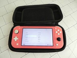 Nintendo Switch Lite ニンテンドースイッチライト コーラル カバー付 ゲームOK ジャンク メンテ パーツ取に 説明文必読願います！