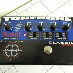 Radial TONEBONE CLASSIC TUBE DISTORTION ディストーション 箱 取説 電源付 目立つ傷なし mの画像7