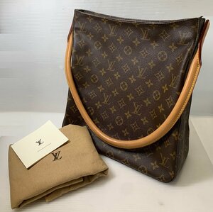 美品　LOUIS VUITTON　ルイ・ヴィトン　 ルーピングGM 　モノグラム　 M51145 　ショルダーバッグ　 本革 　ブラウン系