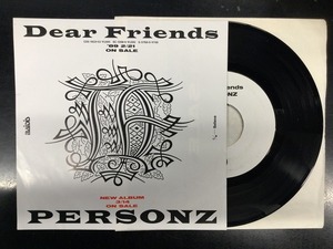 PERSONZ / DEAR FRIENDS (7インチシングル)