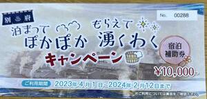 大分県　別府市　宿泊　補助券