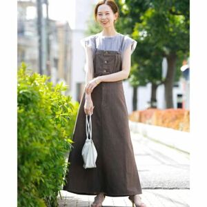 サロペット オーバーオール Lee×ROSSO FLARE SALOPETTE SKIRT