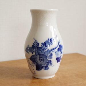 【ビンテージ】ロイヤルコペンハーゲン ブルーフラワー カーブ VASE ベース 花器 花瓶 一輪挿し