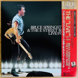 LP■ROCK/BRUCE SPRINGSTEEN & THE E STREET BAND/LIVE 1975-85/CBS/SONY 75AP 3300/国内86年ORIG 5 RECORDS BOX SET/LP5枚組 OBI/帯 準美