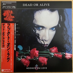 LP■EUROBEAT/HI-NRG/DEAD OR ALIVE/HOOKED ON LOVE/EPIC 18 3P-810/Domestic 87 ORIG 12inch OBI Band 美品/Dead or Alive/High Energy