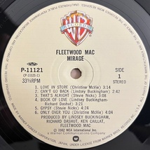 LP■ROCK/FLEETWOOD MAC/MIRAGE/WARNER P-11121/国内82年ORIG RARE OBI/帯 特価品/フリートウッド・マック/ミラージュ/噂に続くポップ作品_画像4