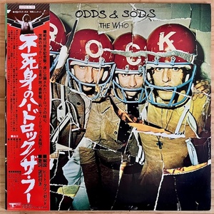 LP■ROCK/WHO/ODDS AND SODS/TRACK ECPO-5-TR/国内74年ORIG CUT FRONT COVER OBI/帯 美盤/フー/不死身のハードロック/MODS/モッズ人気盤！